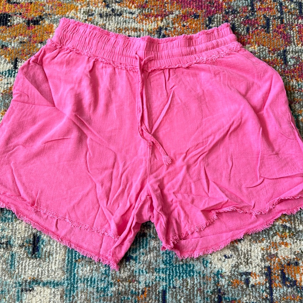 Lamiel Linen type shorts, size L, bubblegum pink, NWT